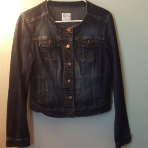 Dark blue jean jacket